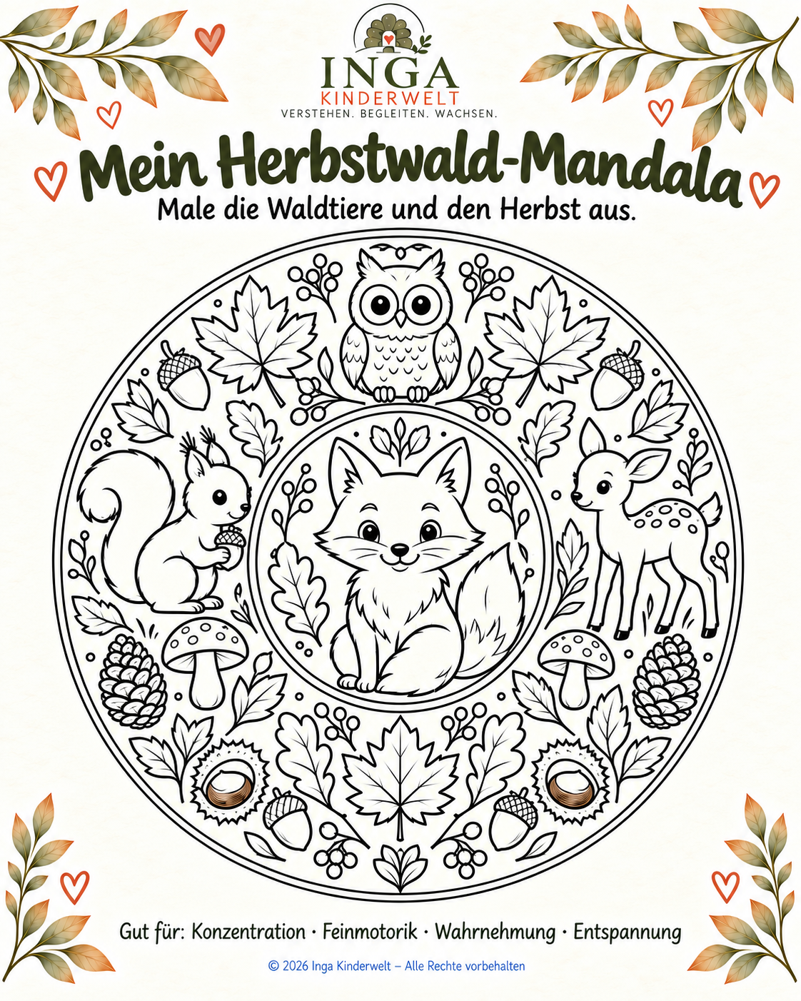 Herbstwald-Mandala
