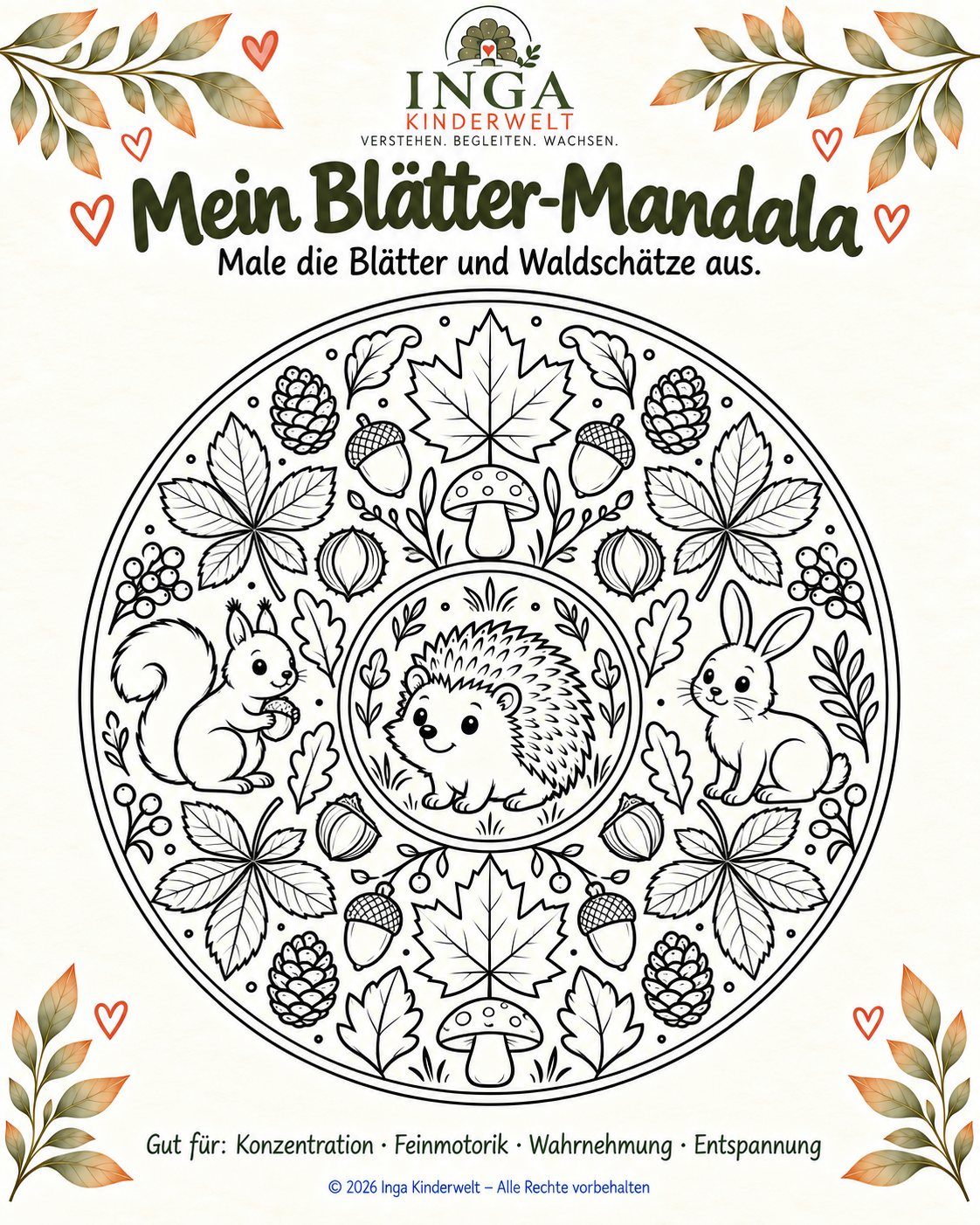 Blätter-Mandala